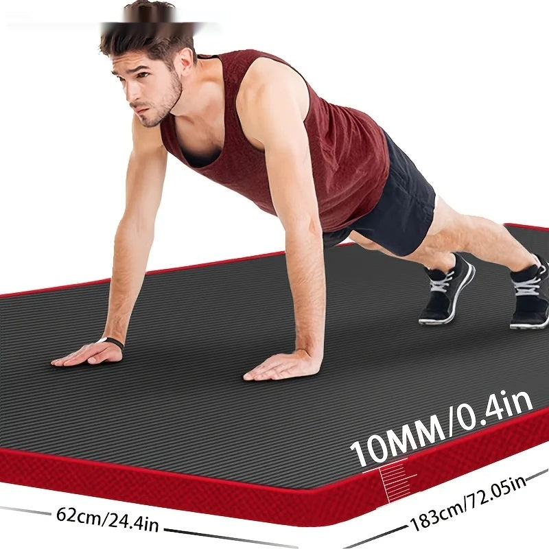 Yoga mat with anti-skid nbr foam and 10mm thickness for exercise comfort - product image