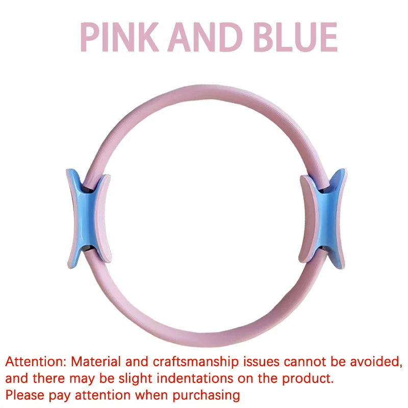 Yoga pilates ring with padded non-slip fiberglass frame for muscle training - product image