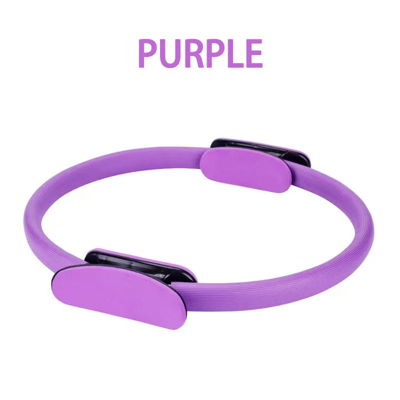 Yoga pilates ring with padded non-slip fiberglass frame for muscle training - product image