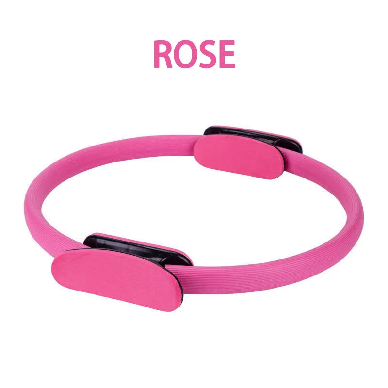 Yoga pilates ring with padded non-slip fiberglass frame for muscle training - product image