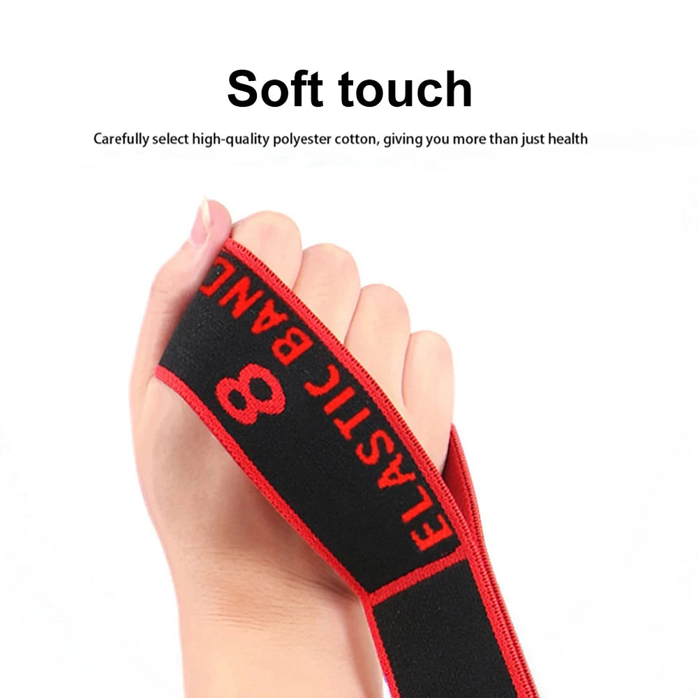 Yoga pull strap belt with 8 sections and elastic resistance for stretching - product image