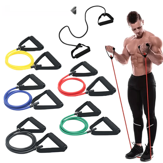 120cm level 5 elastic exercise tube for chest expansion and muscle training - product image