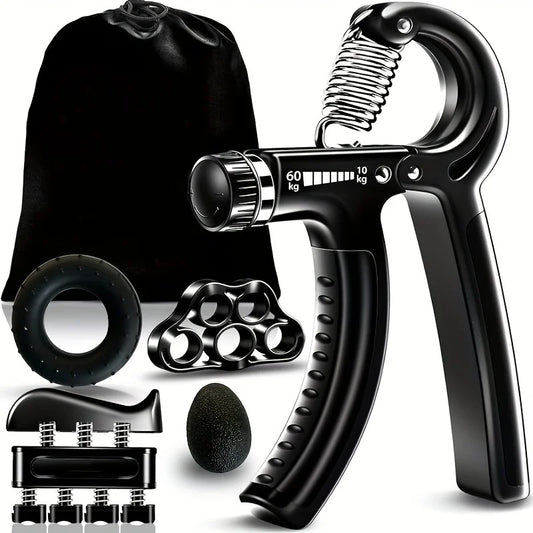 5pcs adjustable finger grip strength trainer for hand rehabilitation - product image