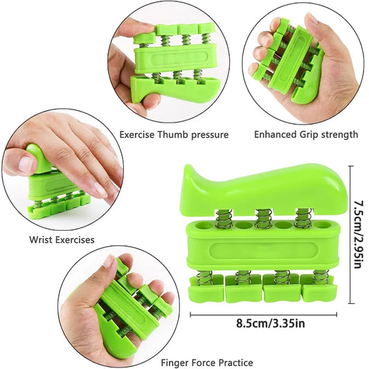 5pcs adjustable finger grip strength trainer for hand rehabilitation - product image