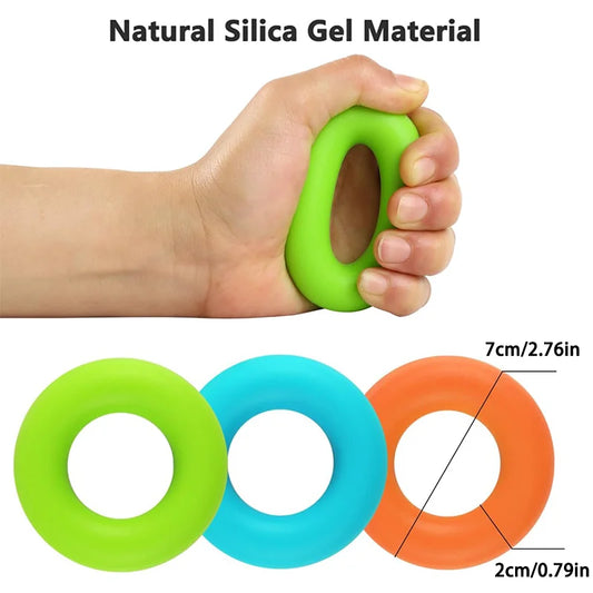 5pcs adjustable finger grip strength trainer for hand rehabilitation - product image