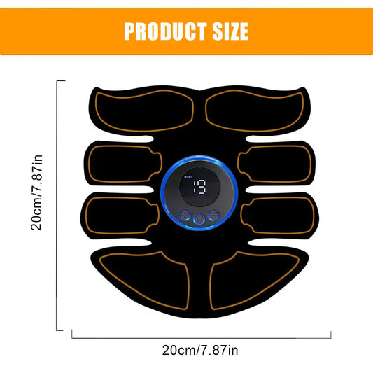 Abs ems muscle stimulator for abdominal and body training with rechargeable battery - product image