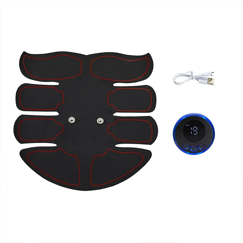 Abs ems muscle stimulator for abdominal and body training with rechargeable battery - product image