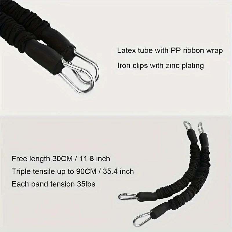 Adjustable ankle strap resistance band set for hip and leg muscle training - product image