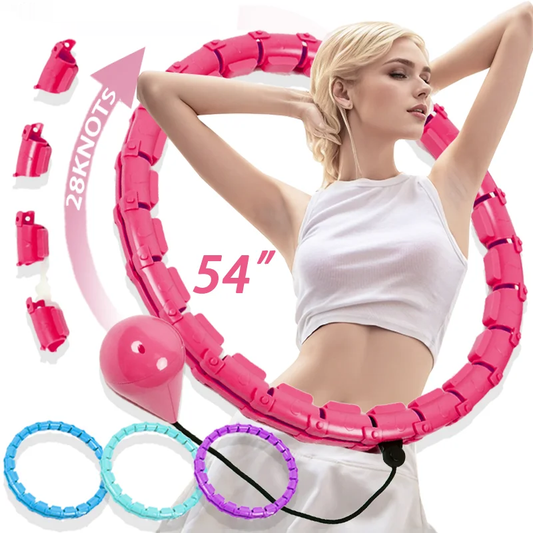 Adjustable detachable abdominal workout fitness ring with massage nodes - product image