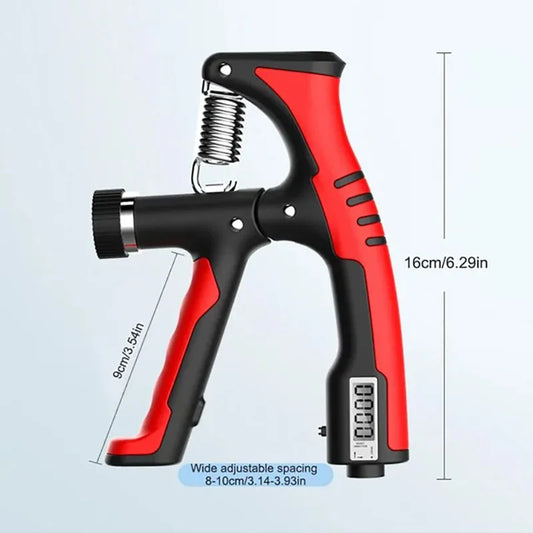 Adjustable electronic hand grip with counting and strength training - product image