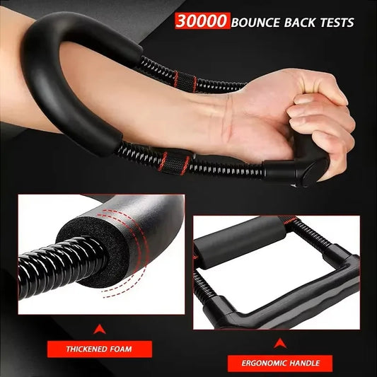 Adjustable forearm and wrist strength exerciser with foam grip - product image