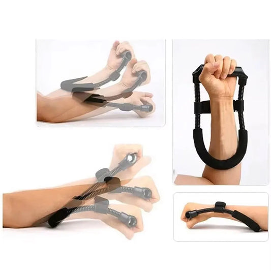 Adjustable forearm and wrist strength exerciser with foam grip - product image