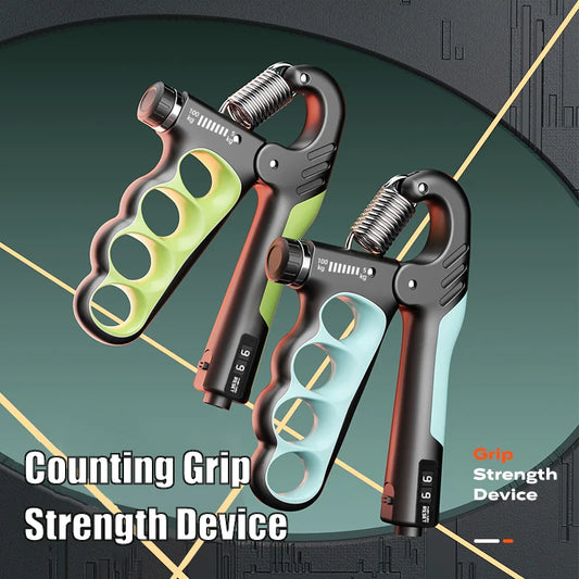 Adjustable grip strength device with mechanical counter for hand and wrist training - product image