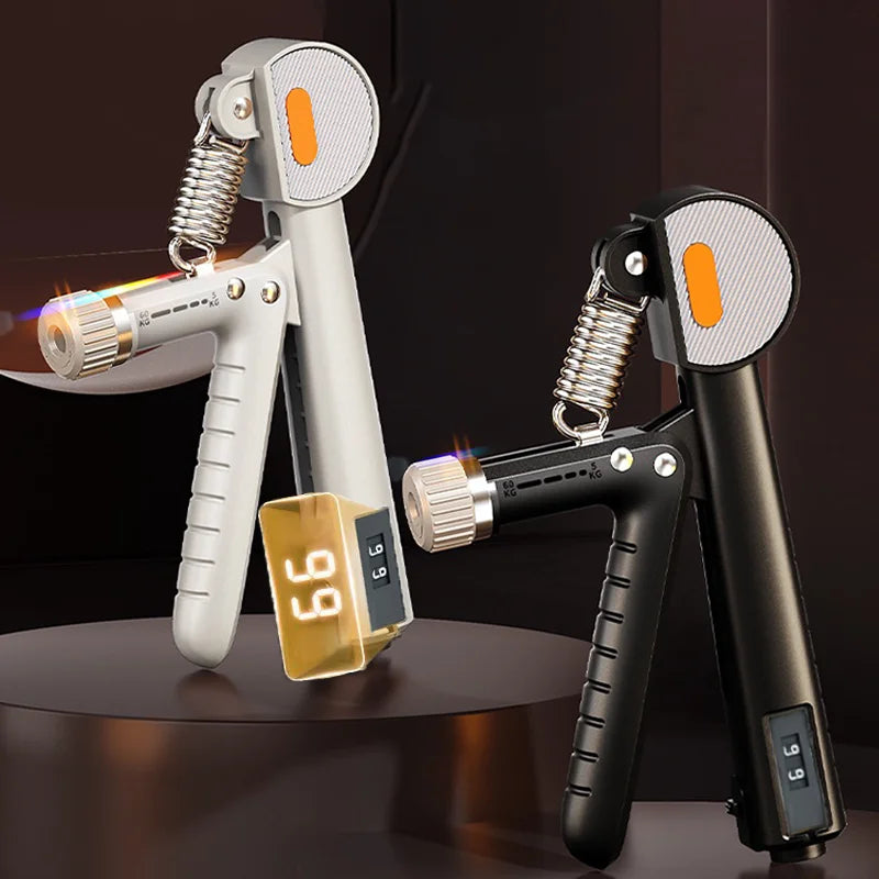 Adjustable hand grip strengthener with ergonomic anti-slip handles 5-60kg resistance - product image