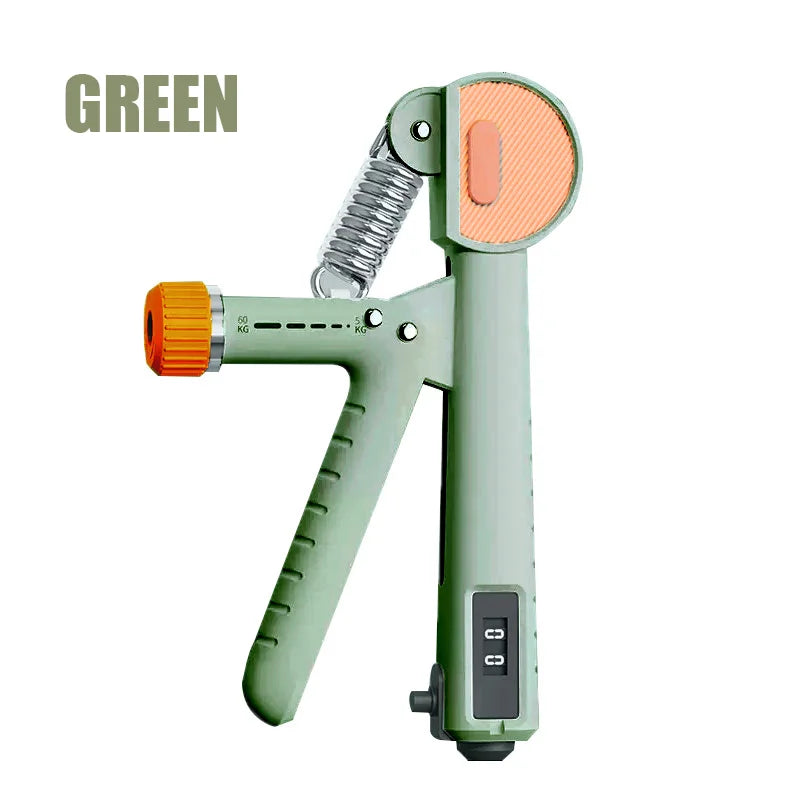 Adjustable hand grip strengthener with ergonomic anti-slip handles 5-60kg resistance - product image