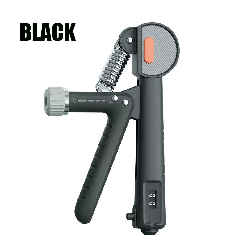 Adjustable hand grip strengthener with ergonomic anti-slip handles 5-60kg resistance - product image