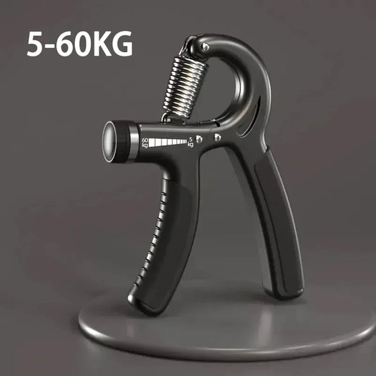 Adjustable hand grip strengthener with mechanical counting stainless steel spring - product image