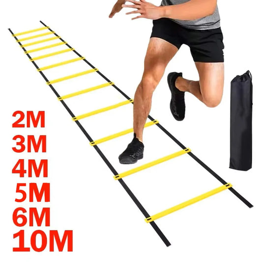 Adjustable nylon agility ladder for speed and coordination training - product image