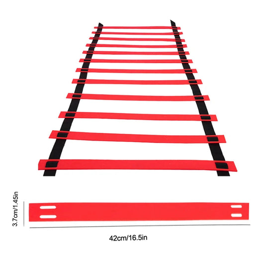 Adjustable nylon agility ladder for speed and coordination training - product image