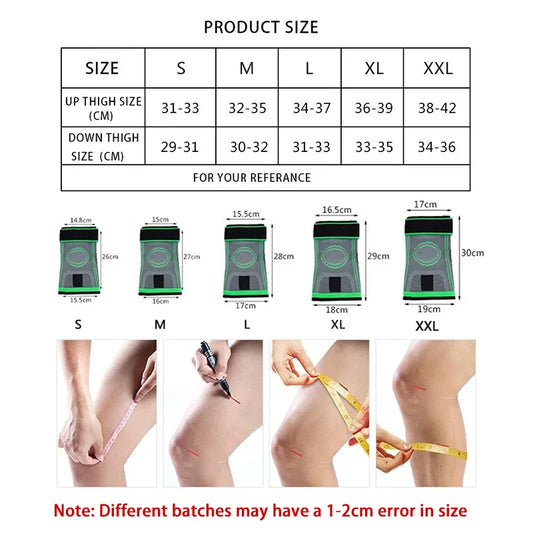 Adjustable polyester knee brace sleeve with dual elastic straps for support - product image