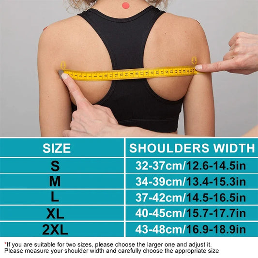 Adjustable posture corrector brace for upper back, neck, shoulder, and clavicle support - product image