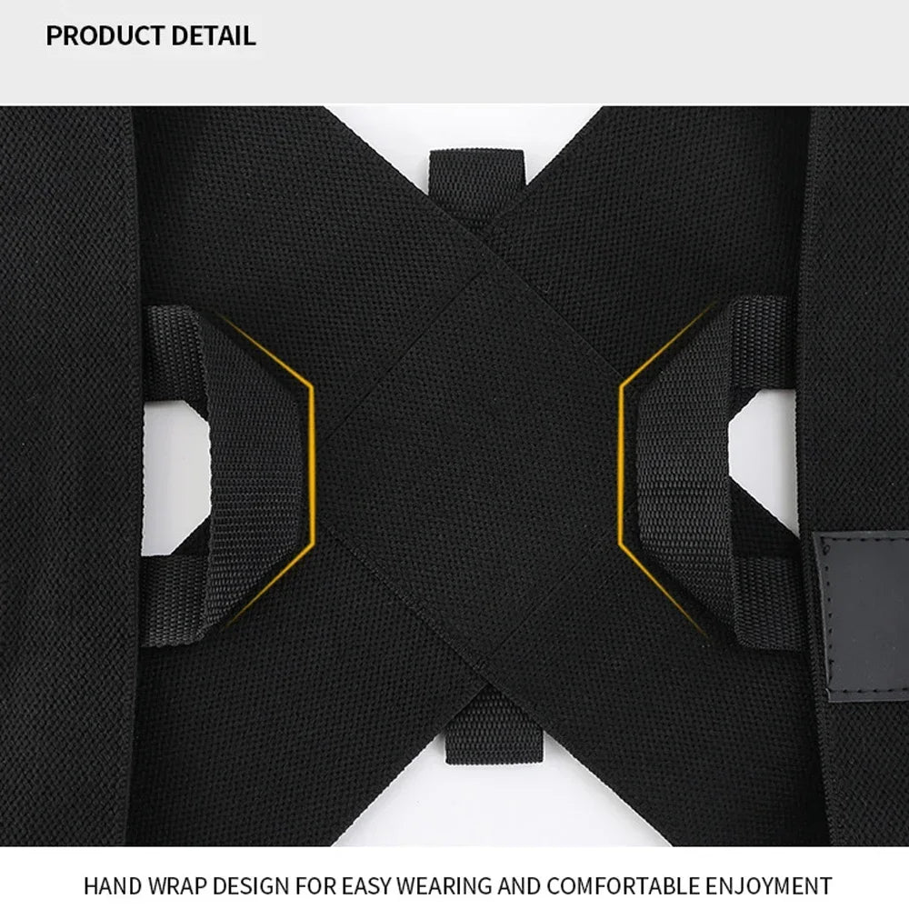 Adjustable posture corrector brace for upper back, neck, shoulder, and clavicle support - product image