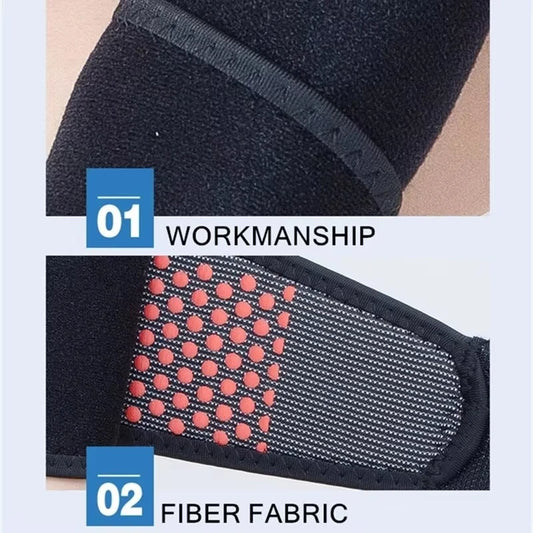 Adjustable sport wrist band with compression support and thumb hole for hand comfort - product image