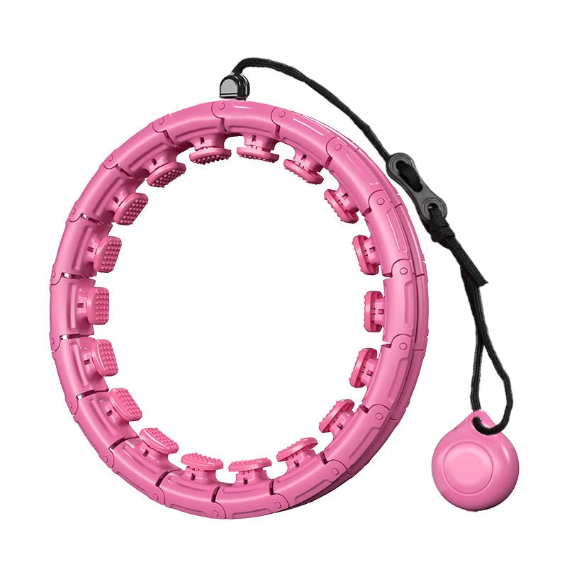 Adjustable weighted massage ring fitness hoop for abdominal and waist exercise - product image