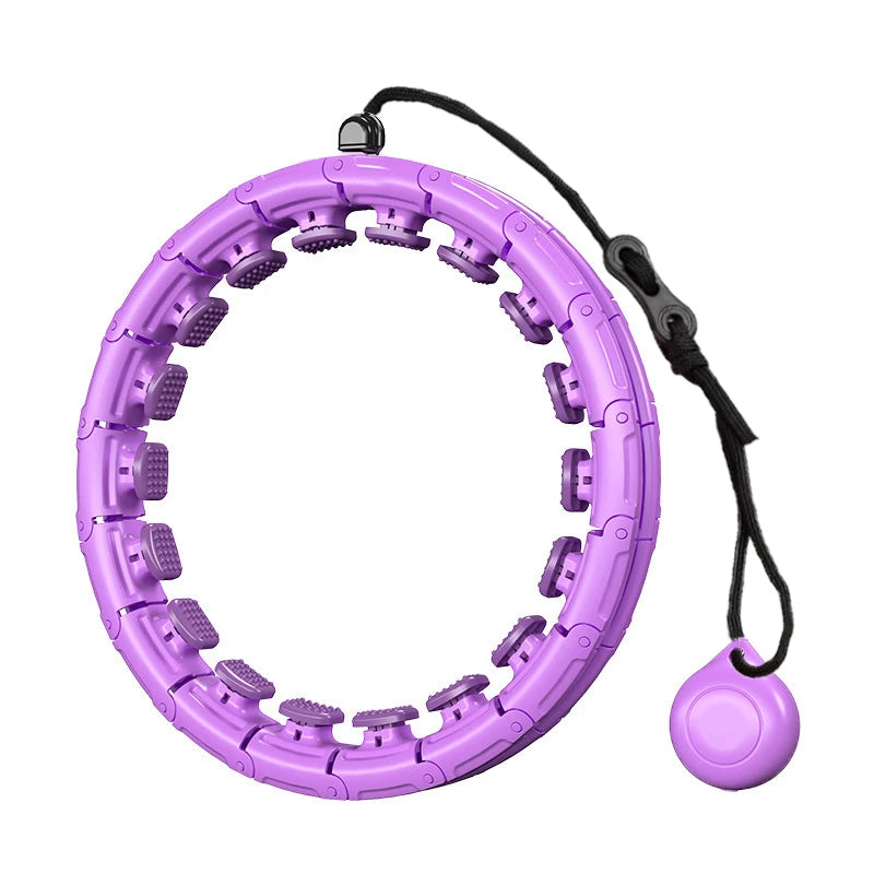 Adjustable weighted massage ring fitness hoop for abdominal and waist exercise - product image