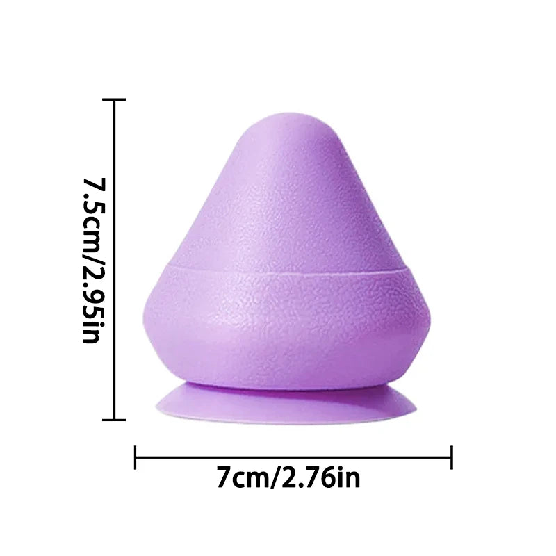 Adsorption silicone fascia massage ball with suction base for full body use - product image