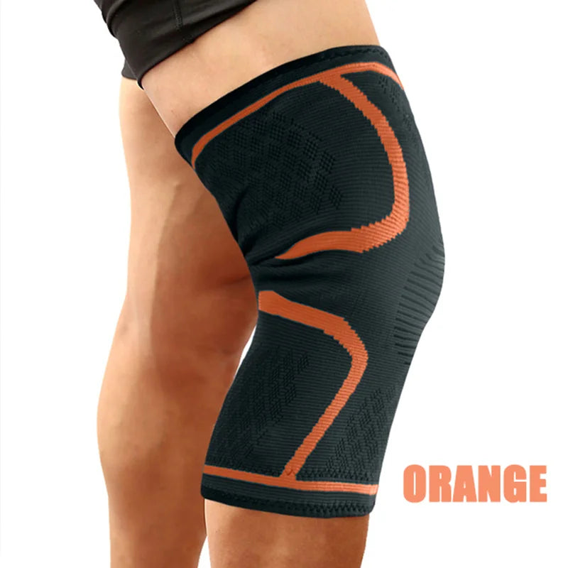 Breathable elastic knee support brace with compression for sports and rehab - product image