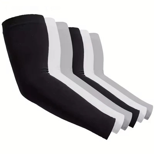Breathable uv protective arm sleeves set polyester material for outdoor use - product image