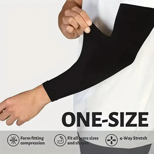 Breathable uv protective arm sleeves set polyester material for outdoor use - product image