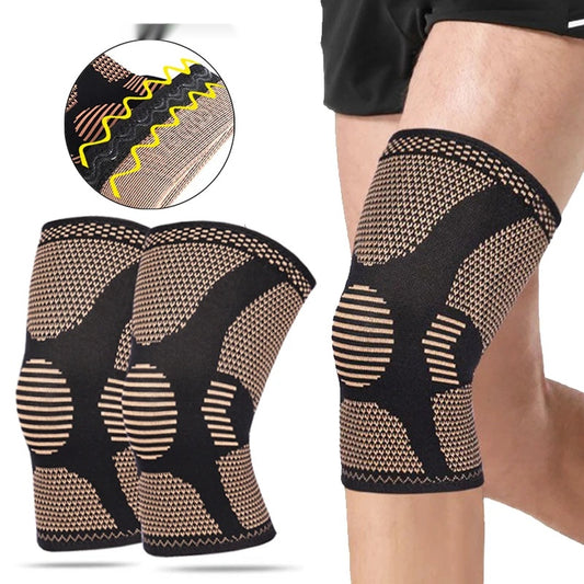 Copper compression knee brace with 3d weave technology for joint pain relief - product image