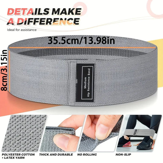 Crochet gradient color resistance band for deep squat and buttocks shaping - product image