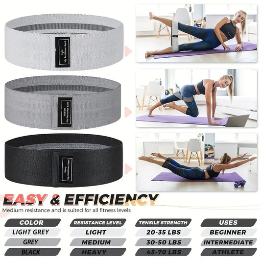 Crochet gradient color resistance band for deep squat and buttocks shaping - product image