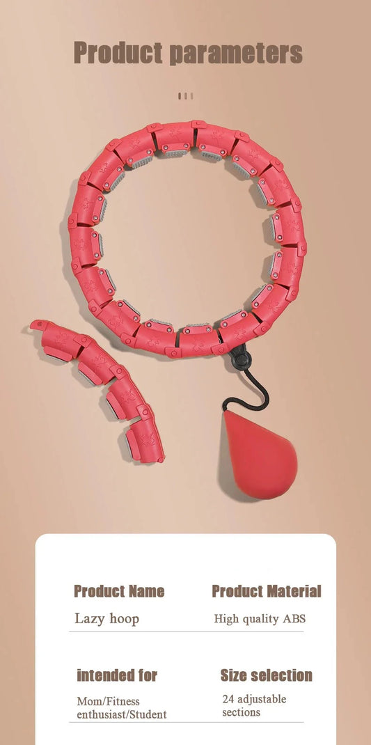 Detachable adjustable sports hoop with massage nodes for waist training - product image