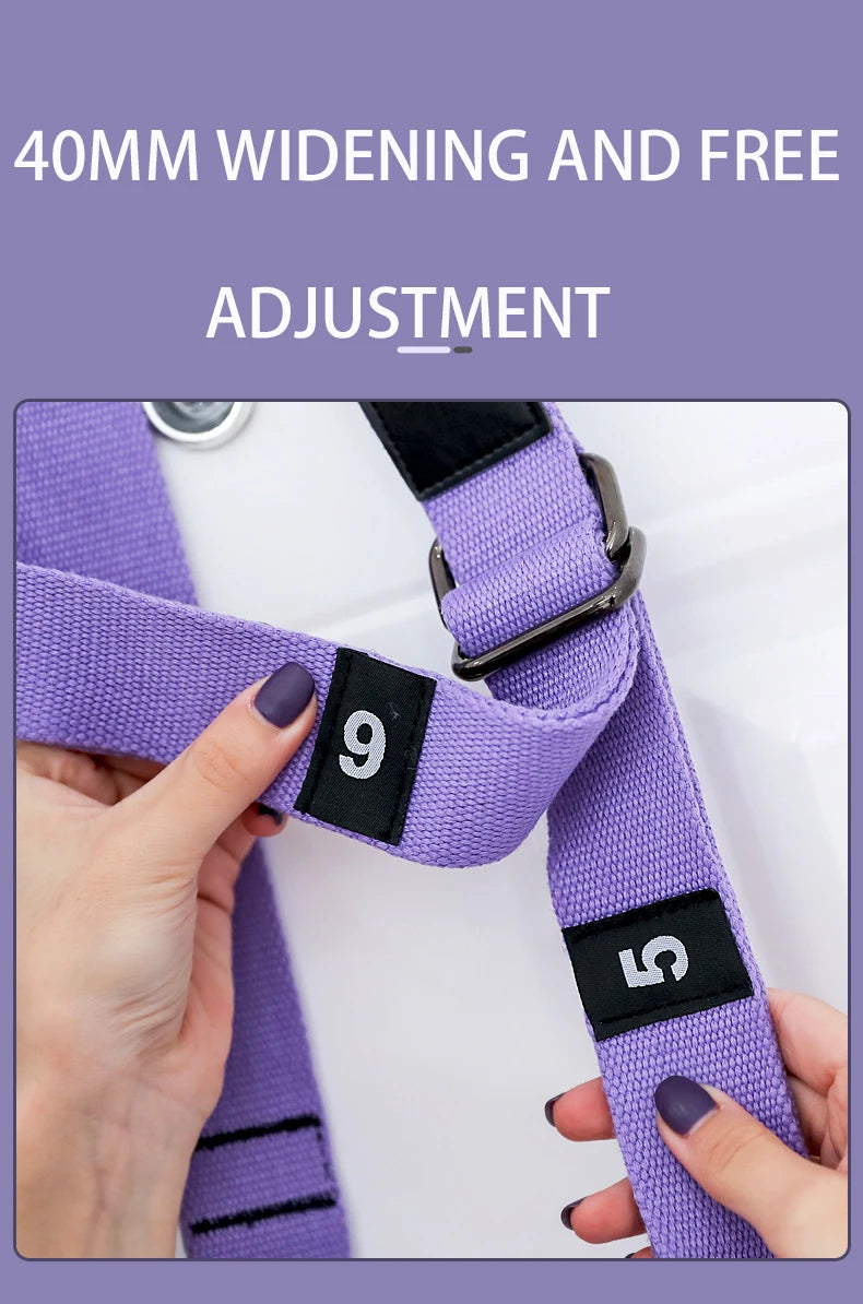 Elastic air yoga tension belt adjustable for stretching and waist training - product image