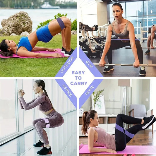 Elastic yoga rally belt for hip training with resistance and deep squat support - product image