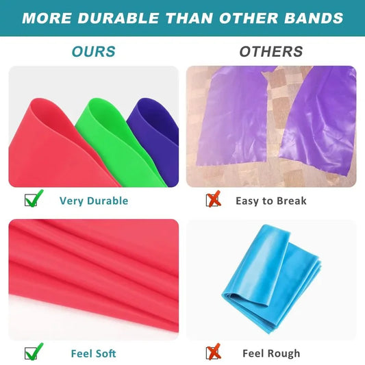 Elastic yoga resistance bands for chest expansion and strength training - product image