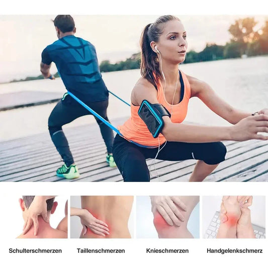 Elastic yoga resistance bands for chest expansion and strength training - product image