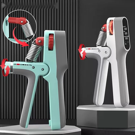 Electronic counting adjustable grip strength training device for hands - product image