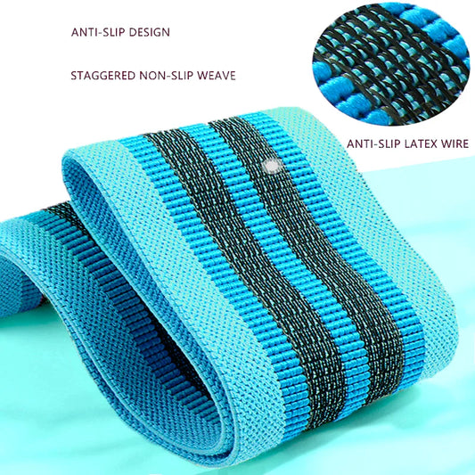 Fabric booty bands set with non-slip thick elastic for squats and hip workouts - product image