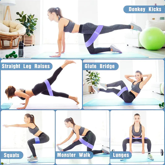 Fabric fitness resistance bands booty bands set for yoga and workout - product image