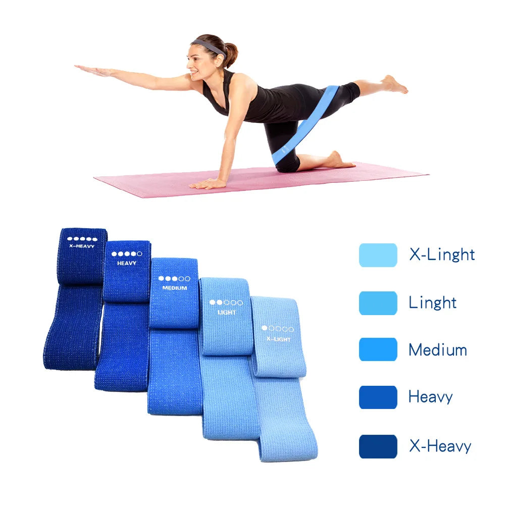 Fabric fitness resistance bands booty bands set for yoga and workout - product image