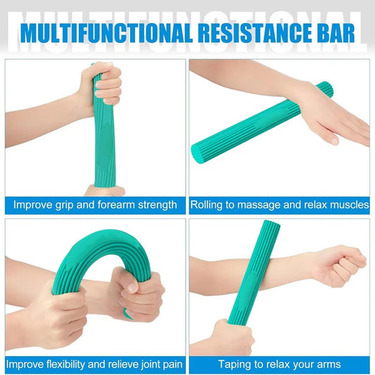 Finger exerciser flexible bars with four resistance levels for physical therapy - product image
