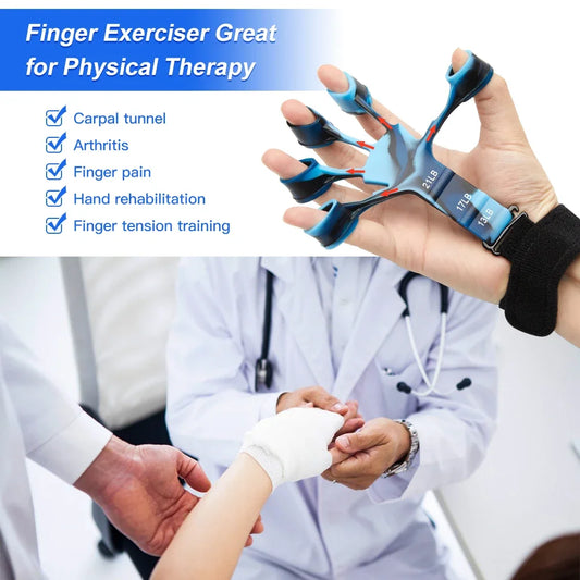 Finger gripper exerciser with 6 resistance levels for hand strength training - product image