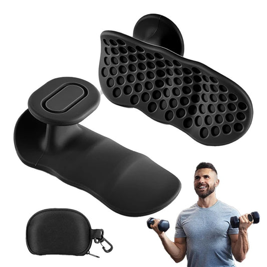 Fingerless workout gym grips with silicone palm protection for weight lifting - product image