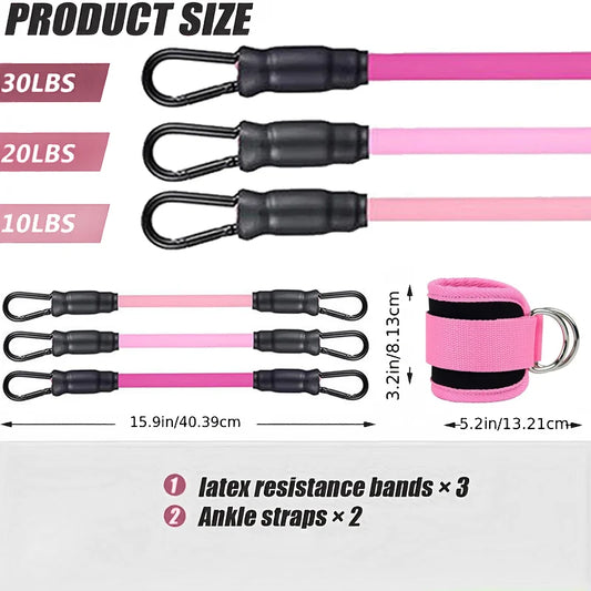 Fitness ankle buckle and leg training strap with double d-ring for hip workout - product image