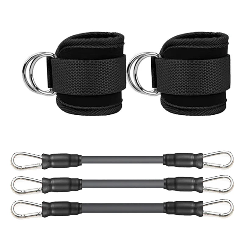Fitness ankle buckle and leg training strap with double d-ring for hip workout - product image